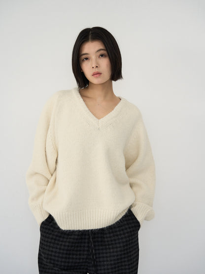 v neck soft knit