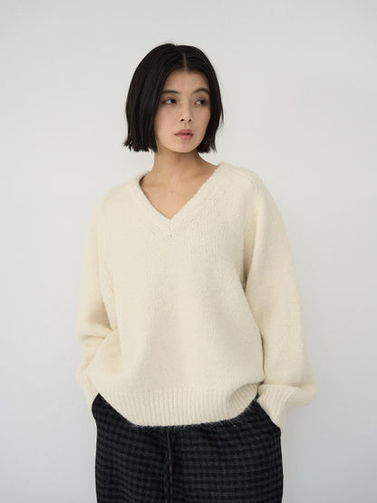 v neck soft knit