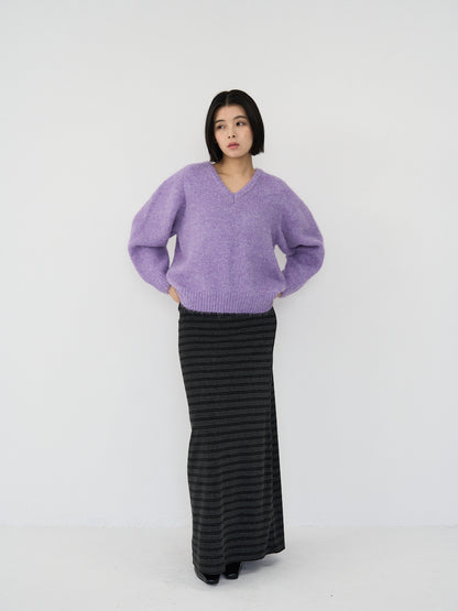 v neck soft knit