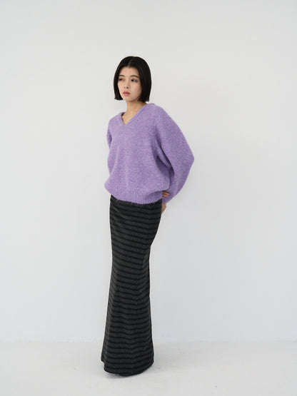 v neck soft knit