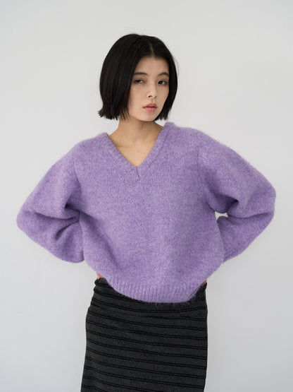 v neck soft knit