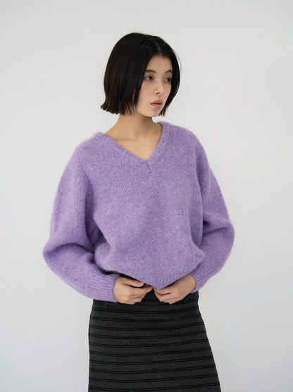 v neck soft knit