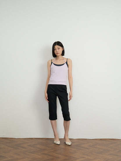 two tone halter cami