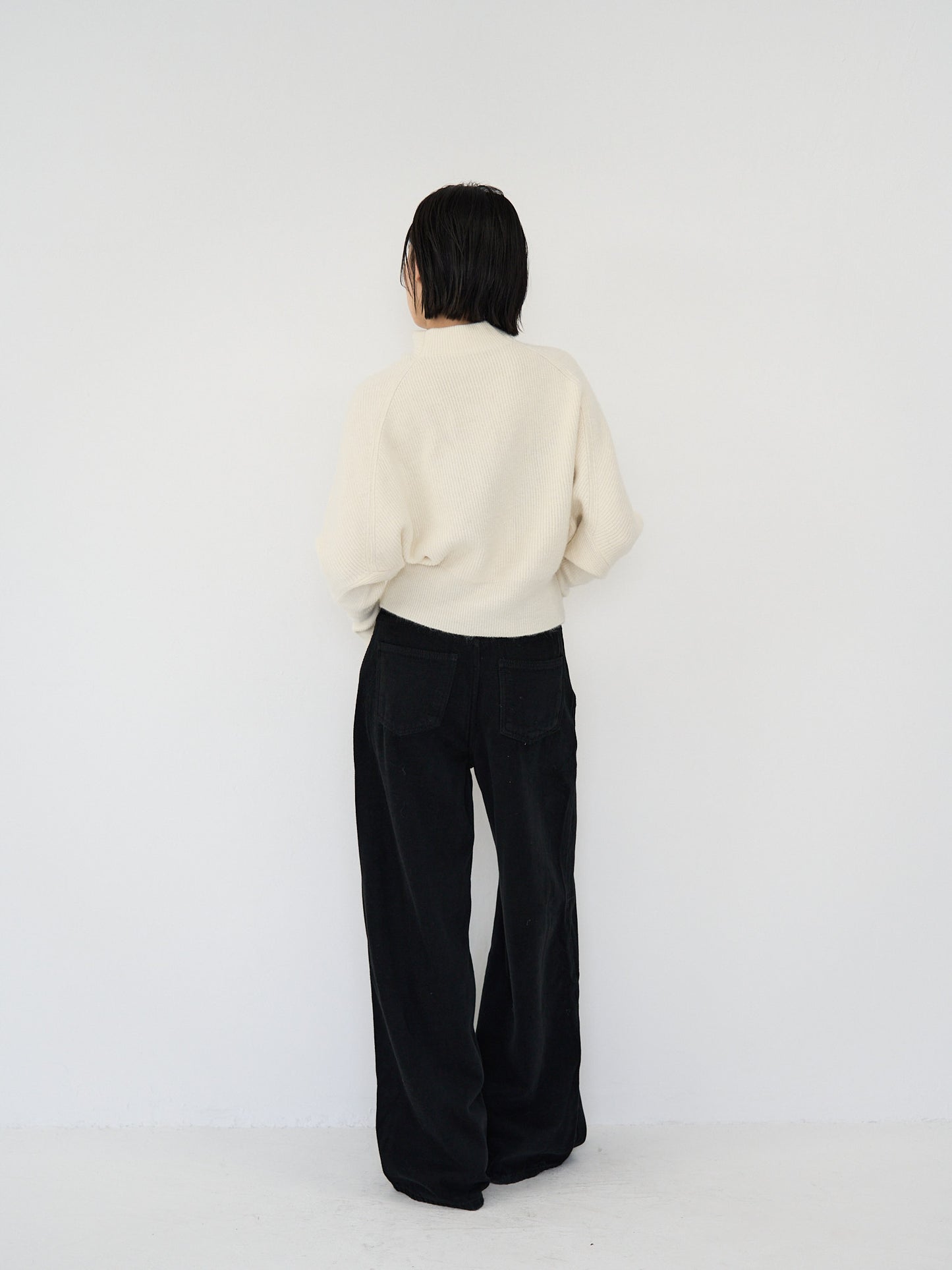 wool wide pants