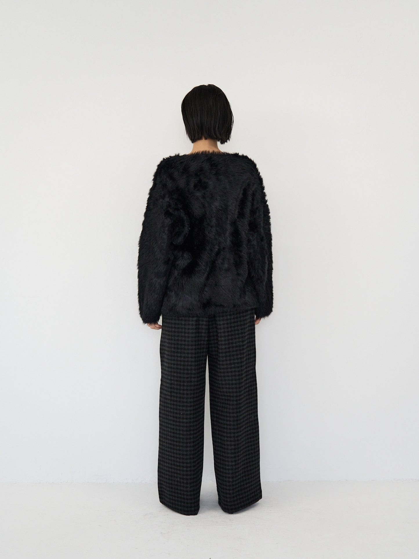 feather knit pullover