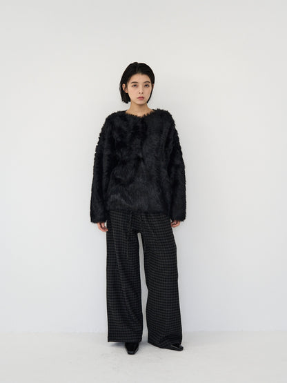 feather knit pullover