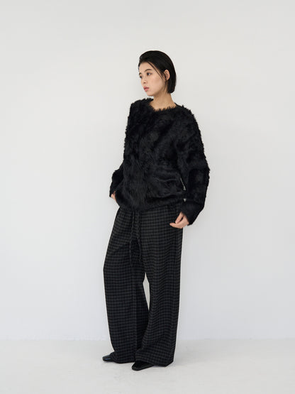 feather knit pullover