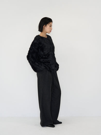 feather knit pullover