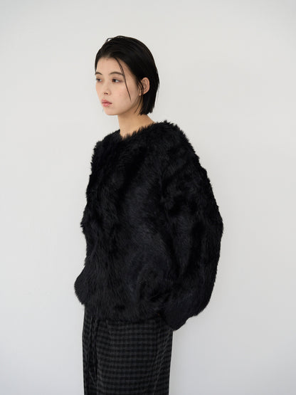 feather knit pullover