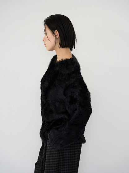 feather knit pullover