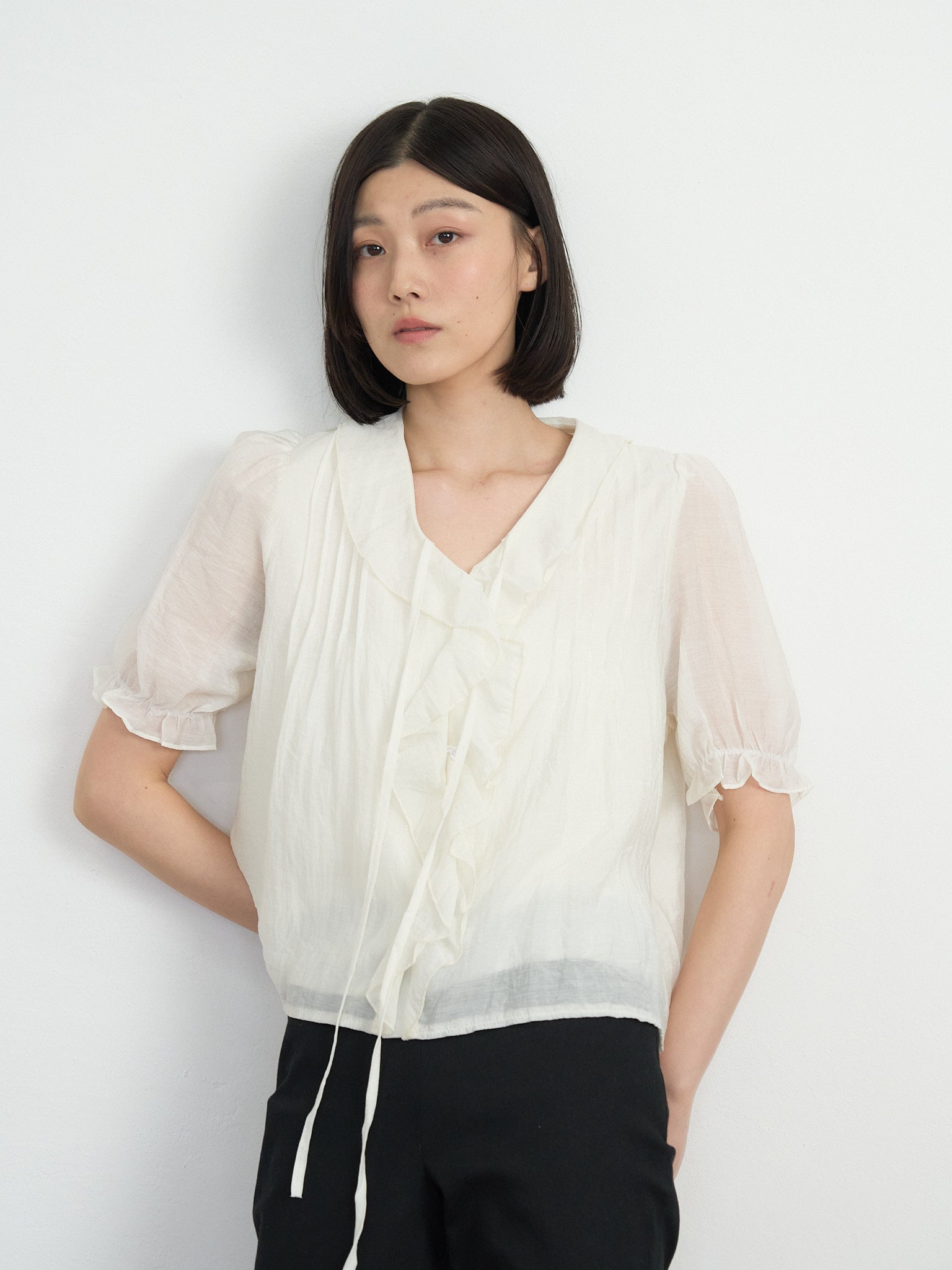 frill puff blouse – geeong