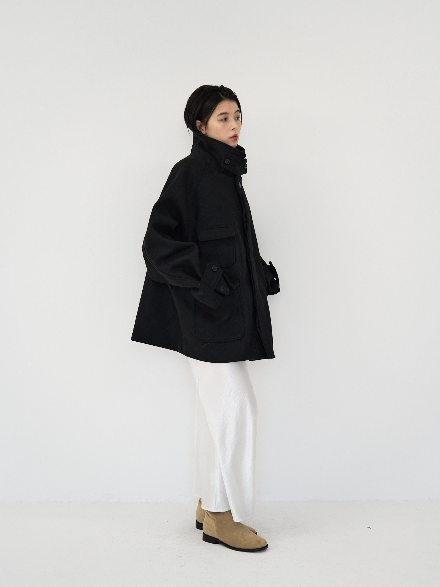 flap pocket wool coat – geeong