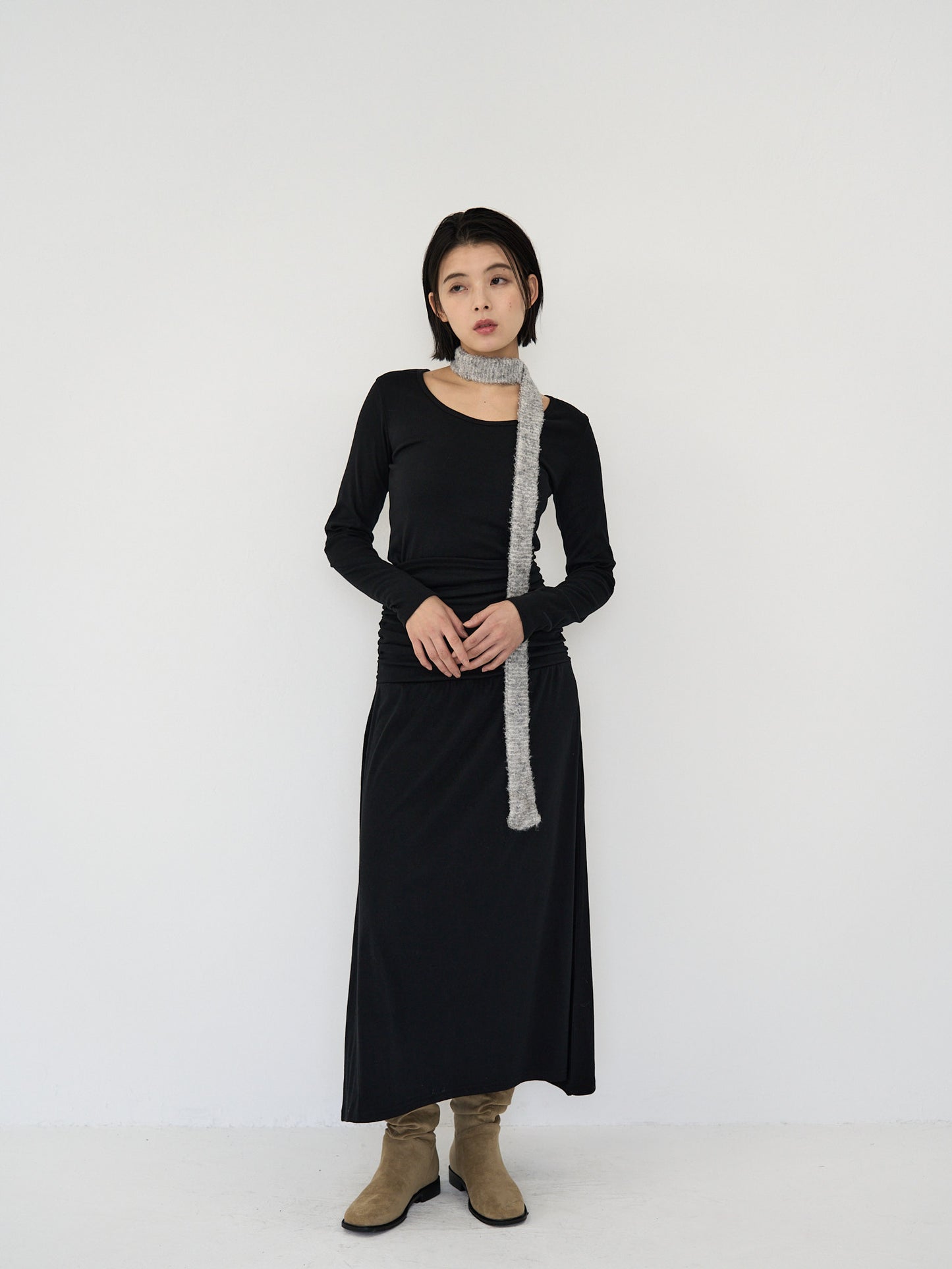 gather long one-piece