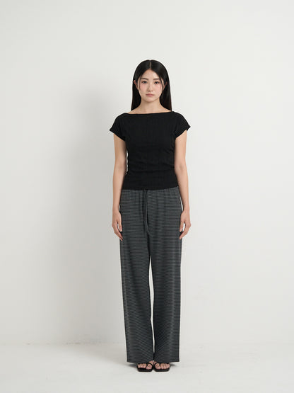 striped relax pants