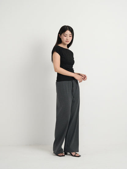 striped relax pants