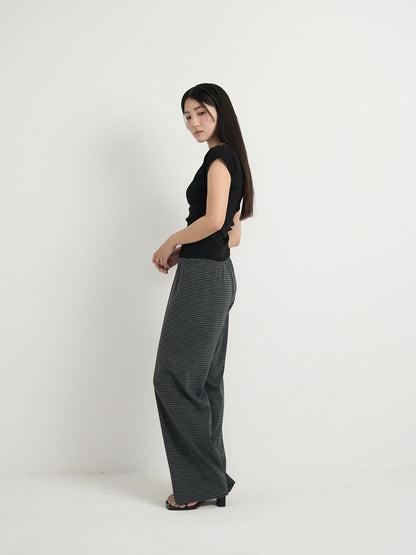striped relax pants