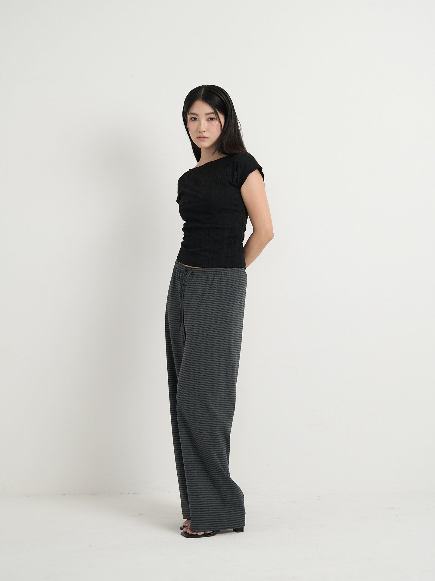 striped relax pants