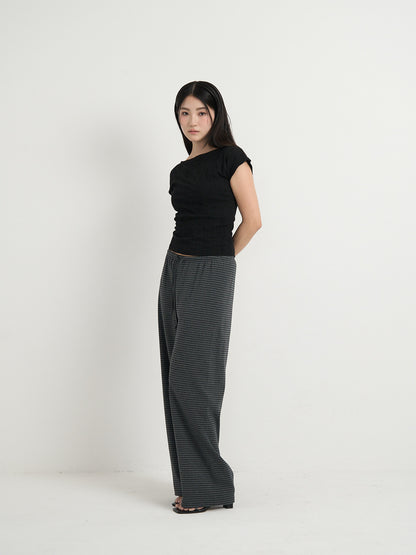 striped relax pants