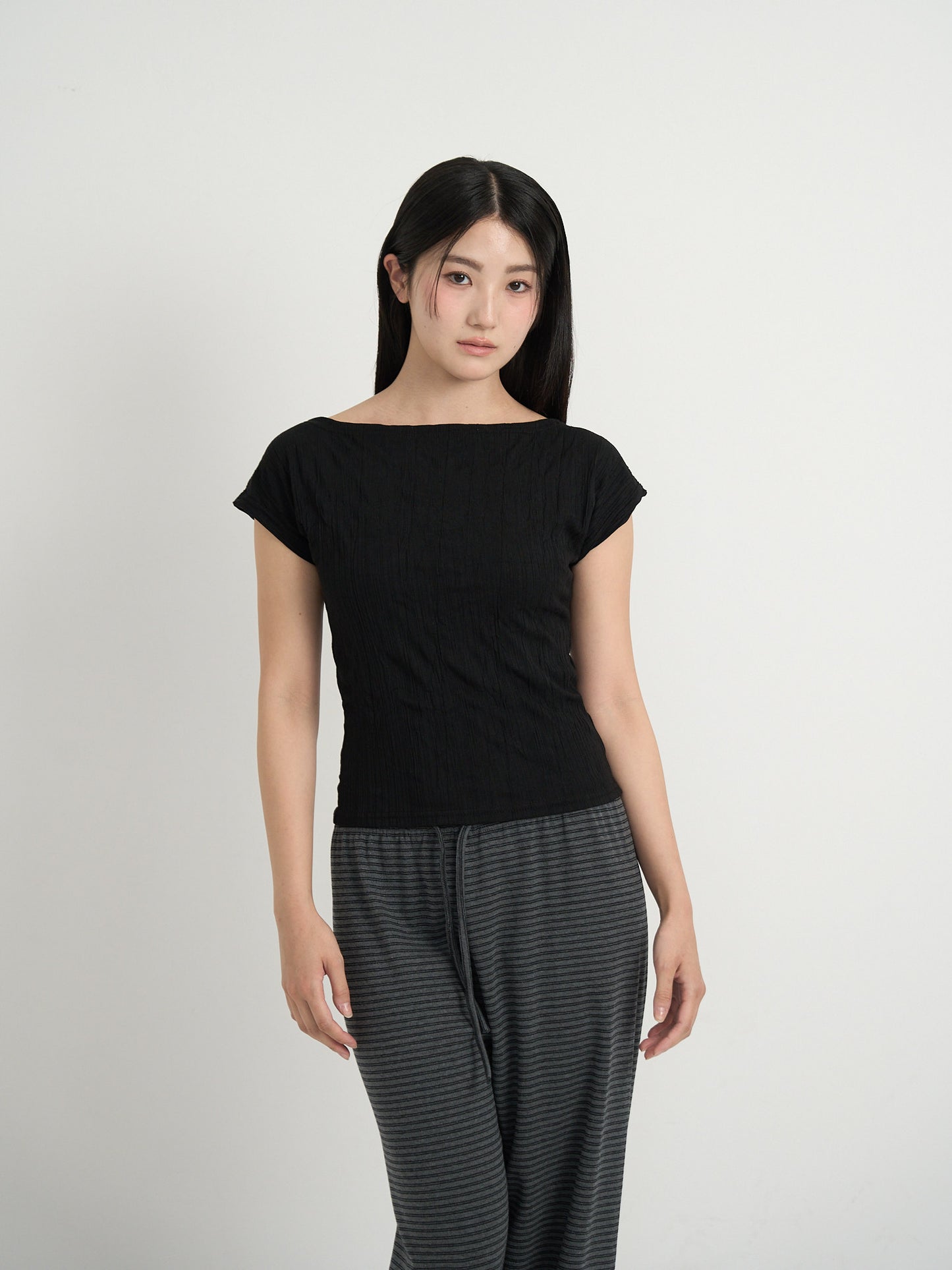 boat neck tee