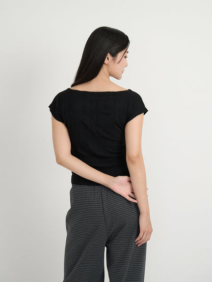 boat neck tee