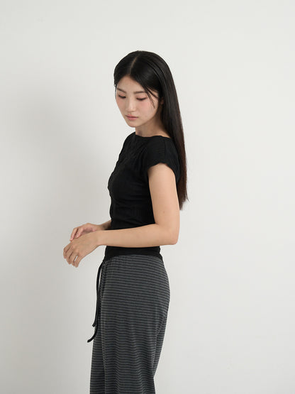 boat neck tee