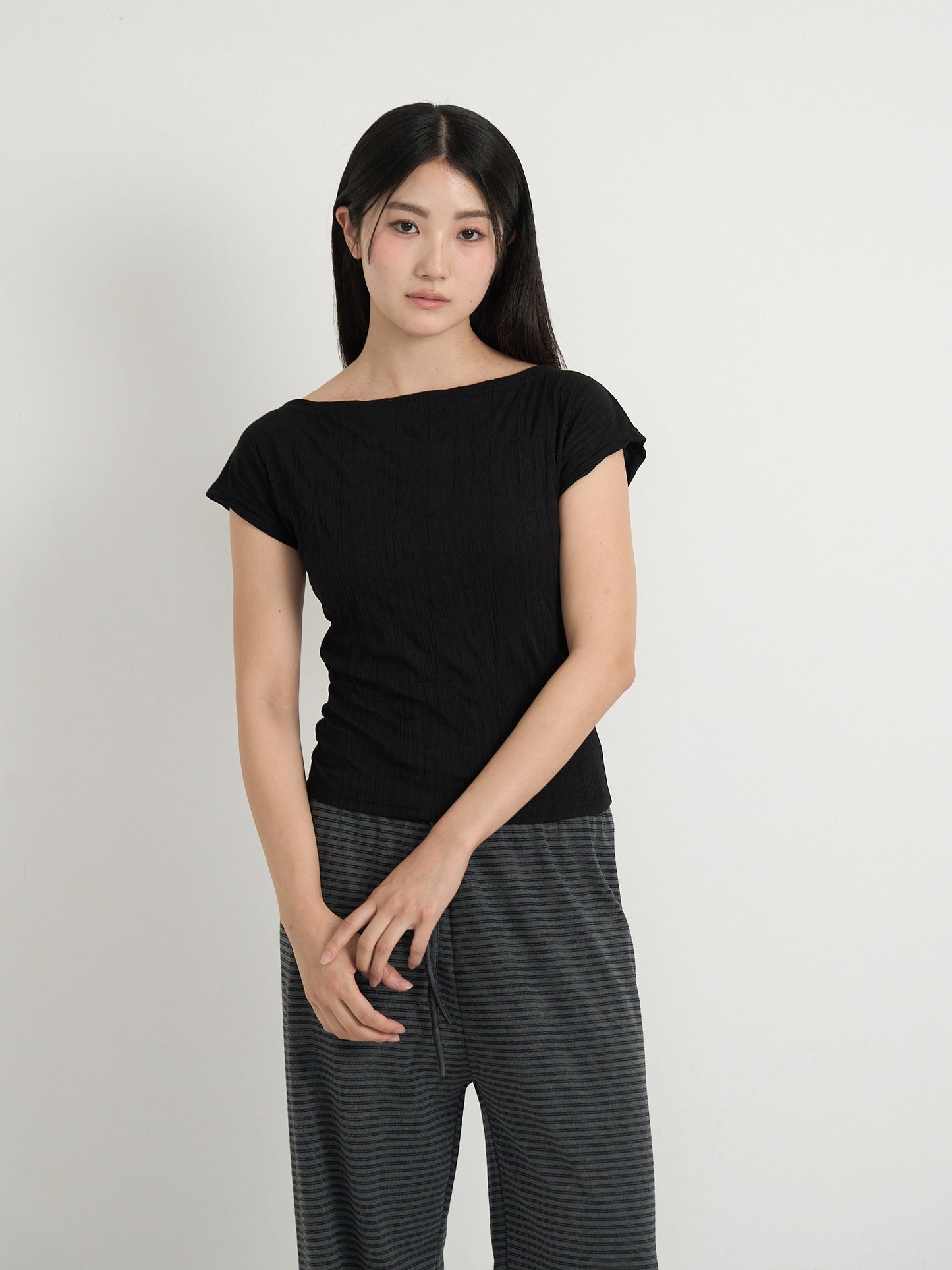 boat neck tee