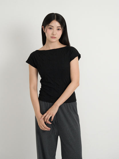 boat neck tee
