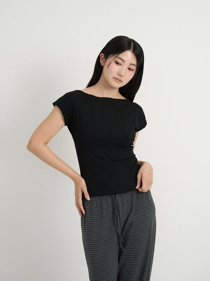 boat neck tee
