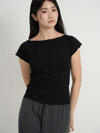 boat neck tee