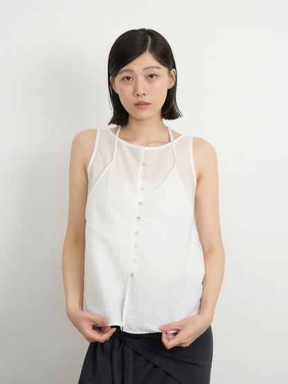 sleeveless halter blouse