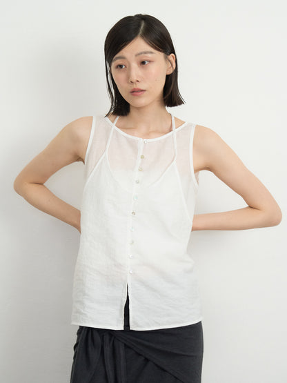 sleeveless halter blouse