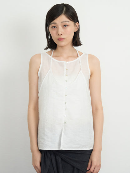 sleeveless halter blouse