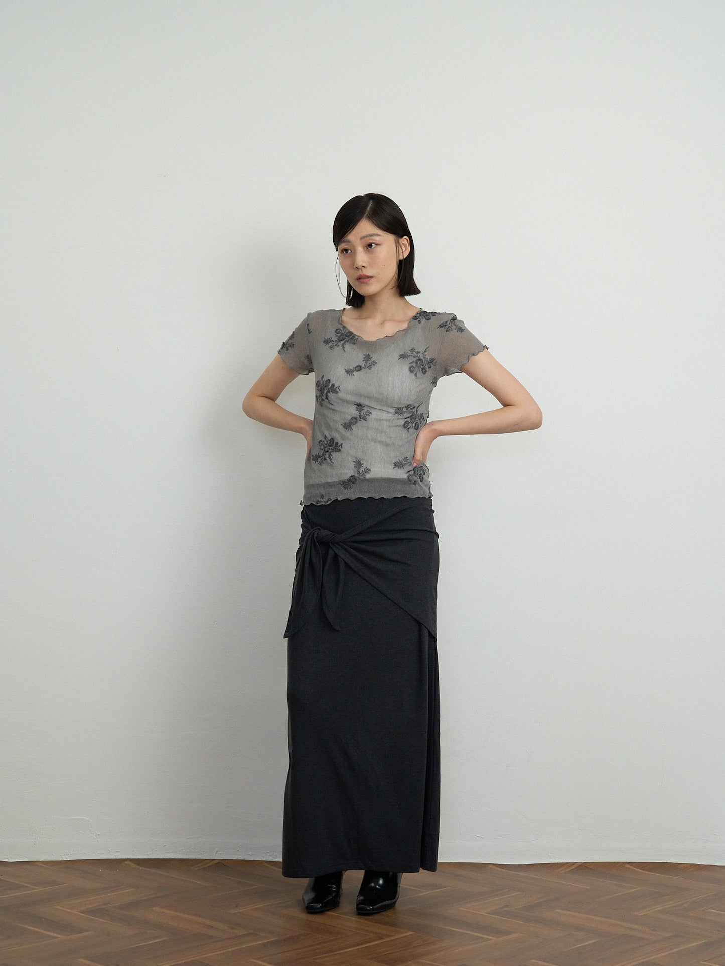 2way wrap maxi skirt