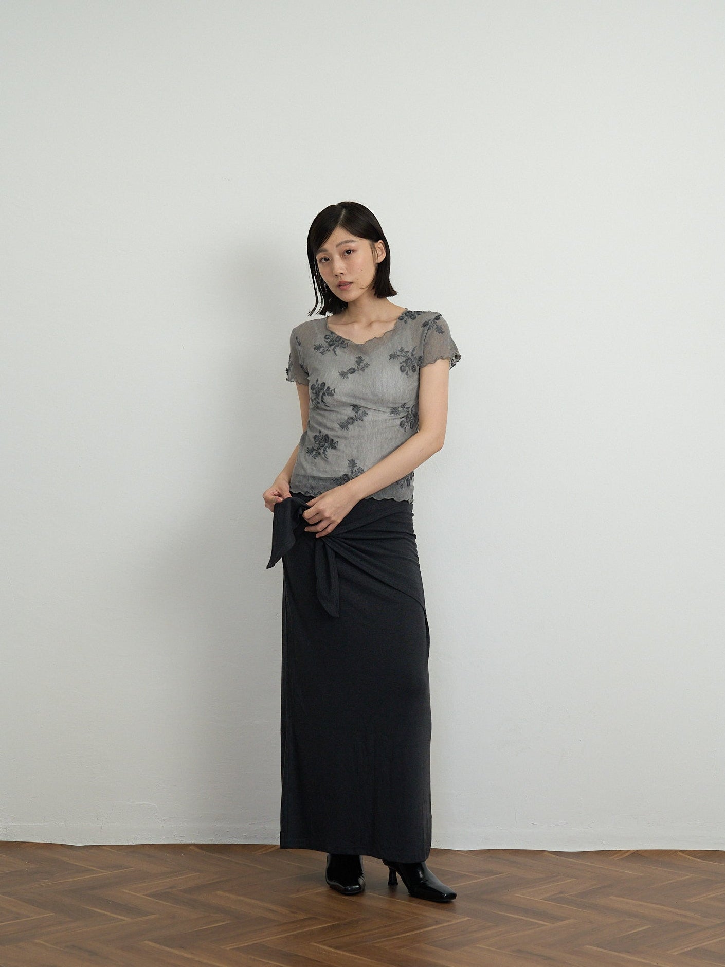 2way wrap maxi skirt