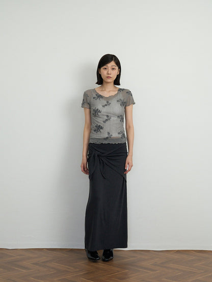 2way wrap maxi skirt