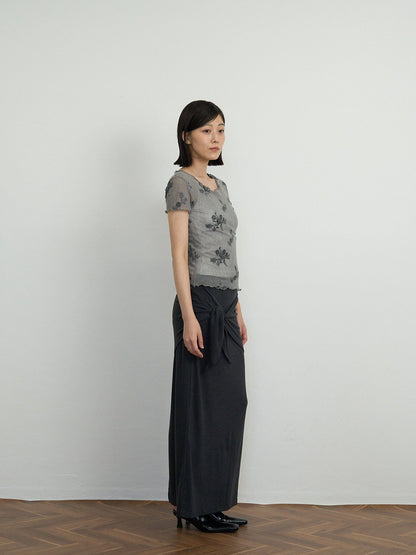 2way wrap maxi skirt