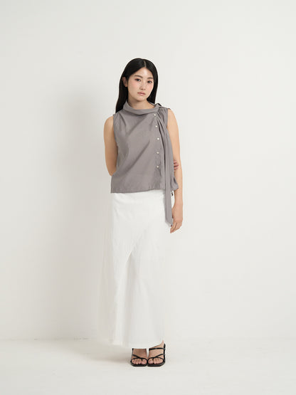 tie button blouse