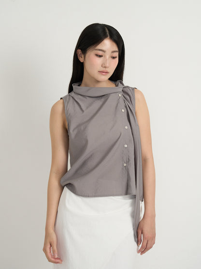 tie button blouse