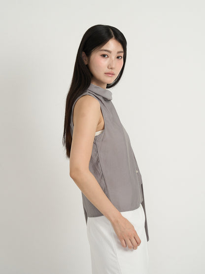tie button blouse