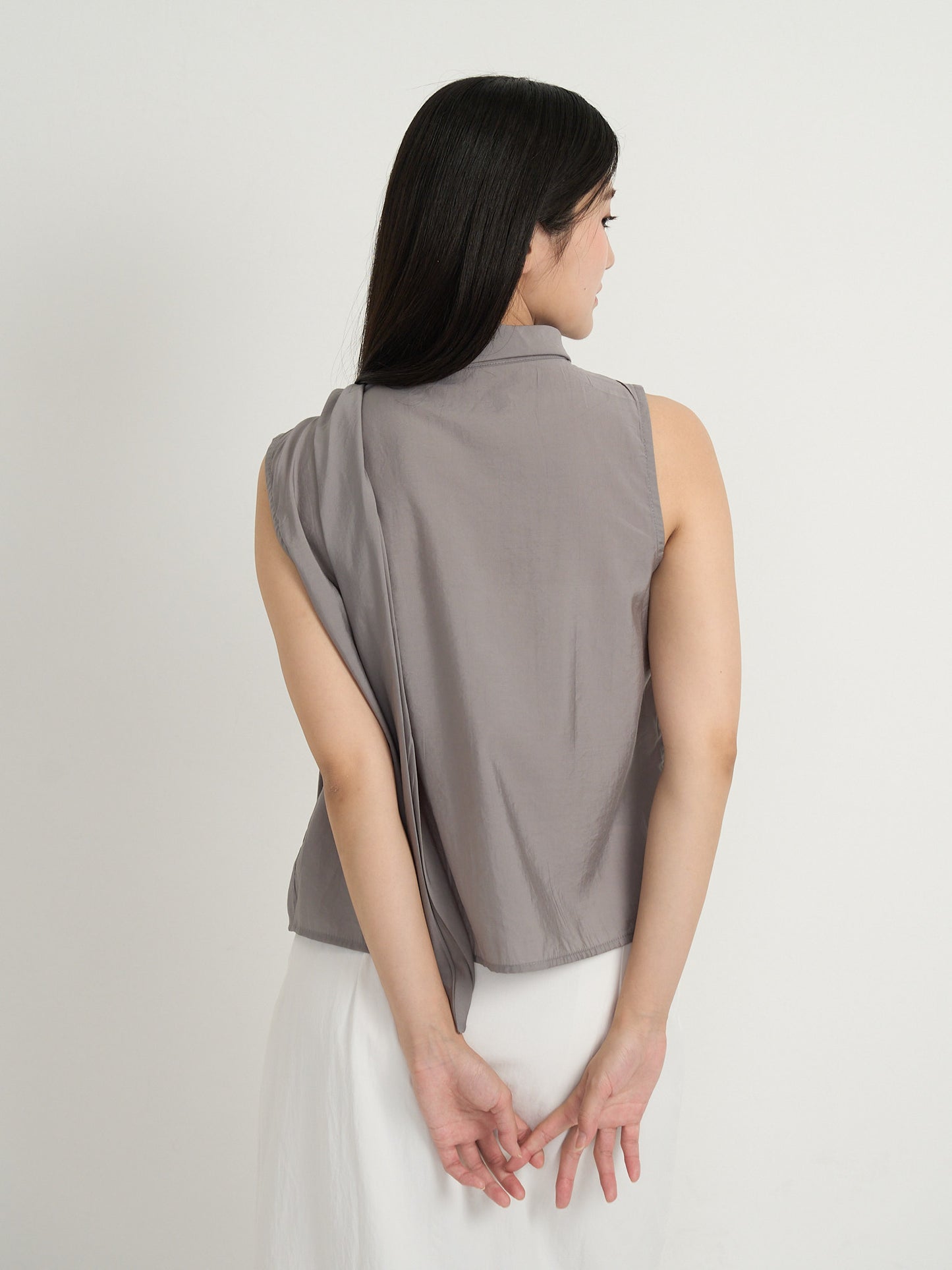 tie button blouse