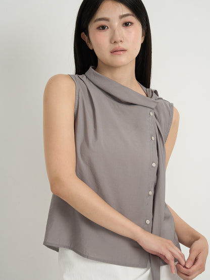 tie button blouse