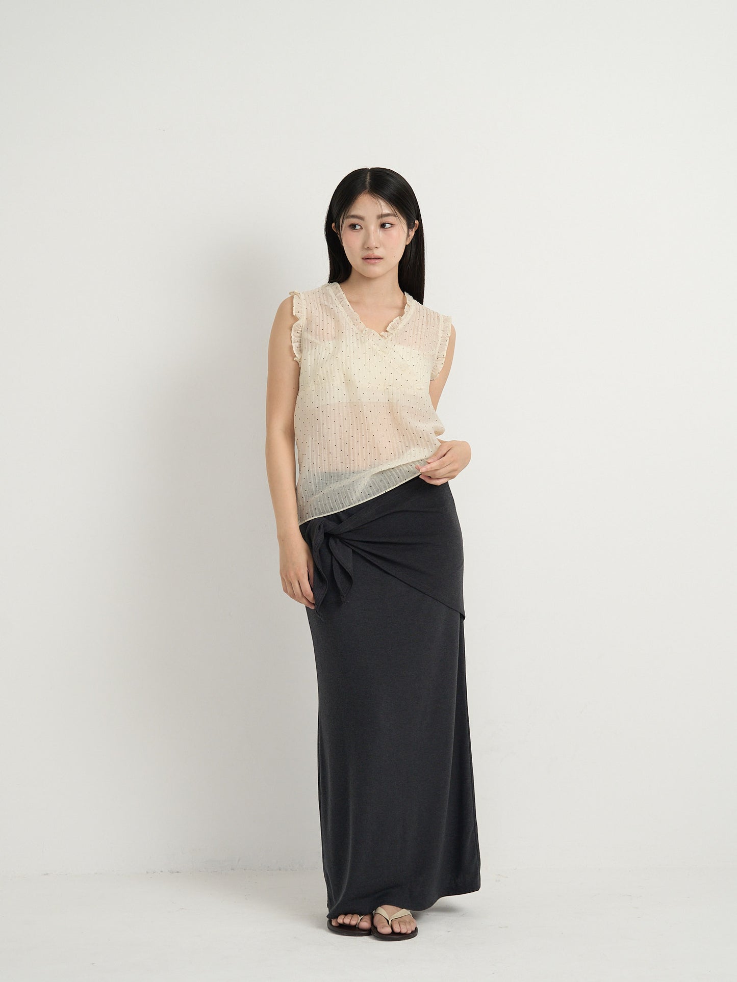 2way wrap maxi skirt
