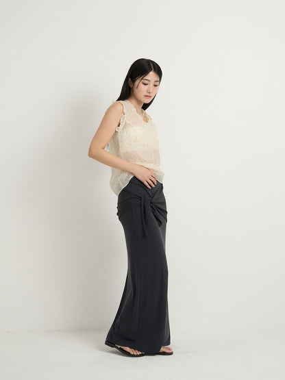 2way wrap maxi skirt