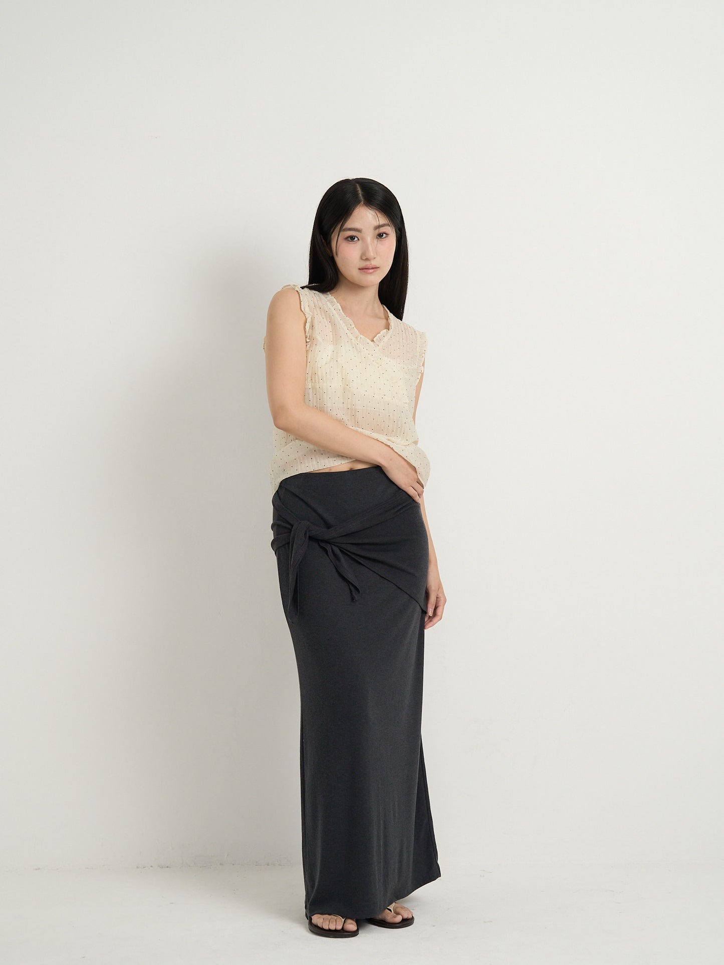 2way wrap maxi skirt