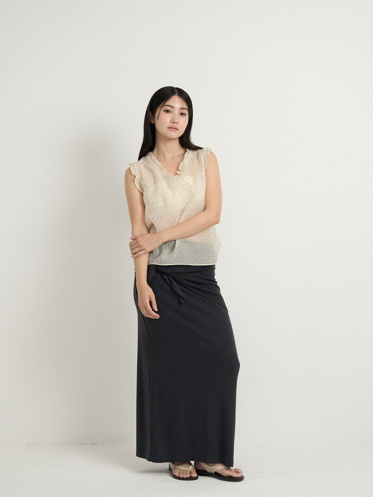 2way wrap maxi skirt
