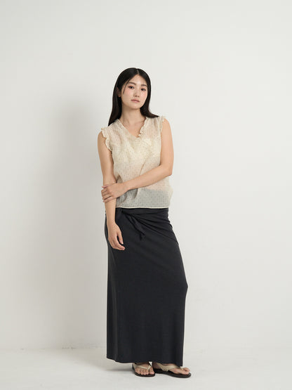 2way wrap maxi skirt