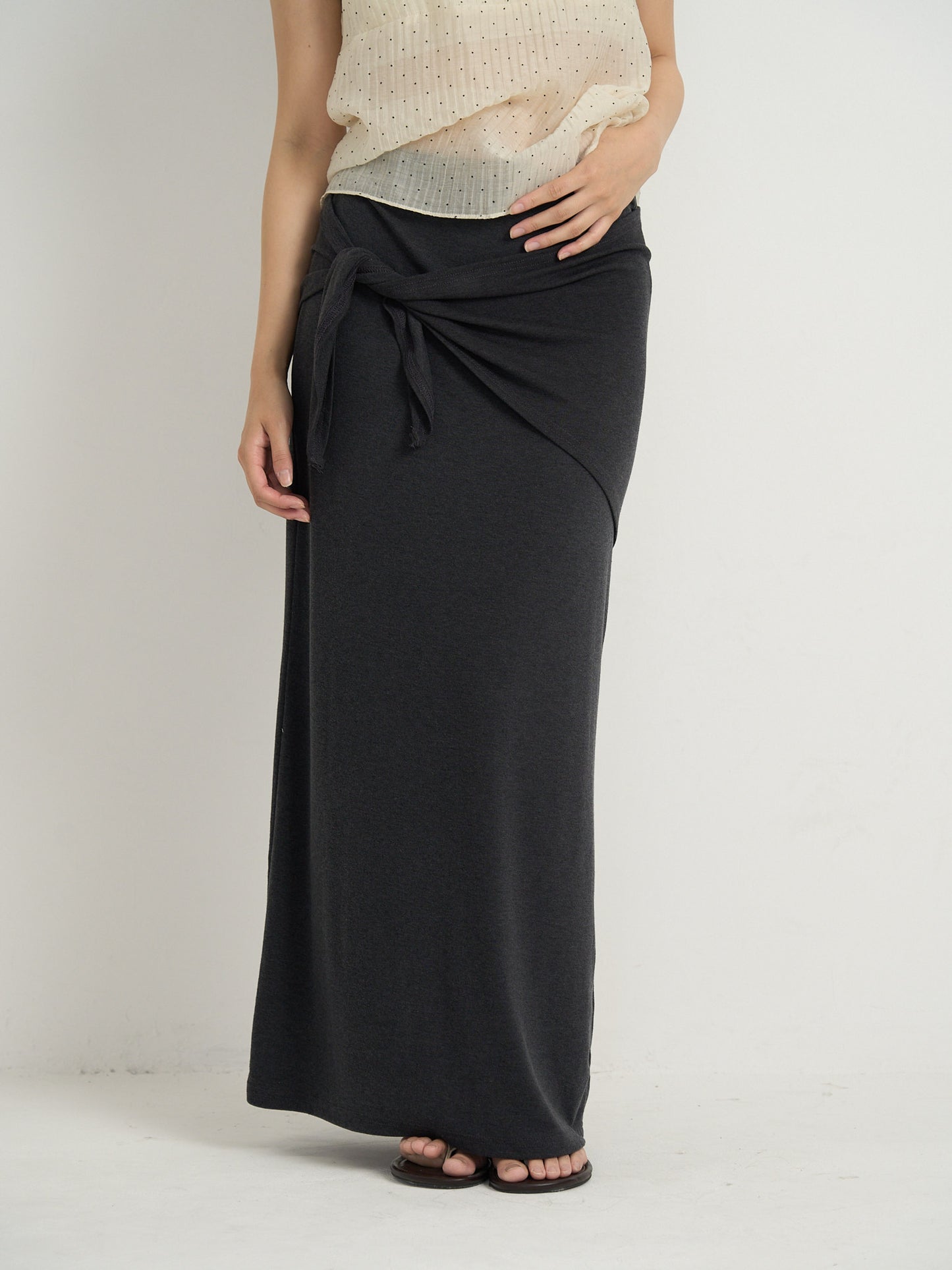 2way wrap maxi skirt