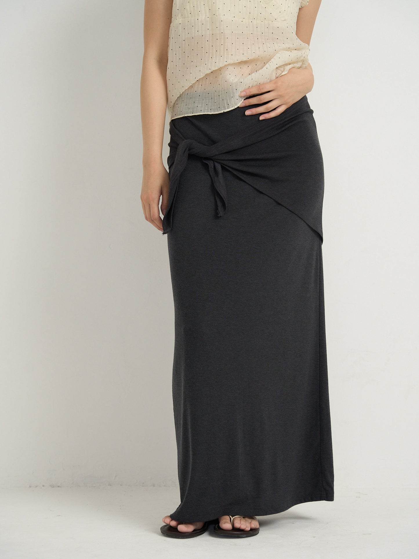 2way wrap maxi skirt