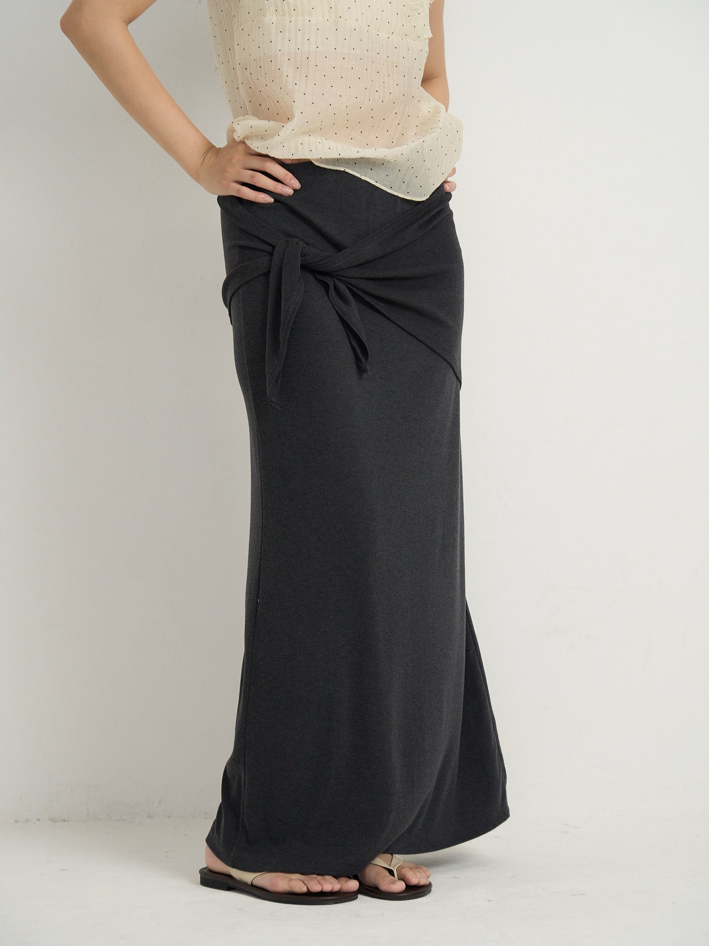 2way wrap maxi skirt