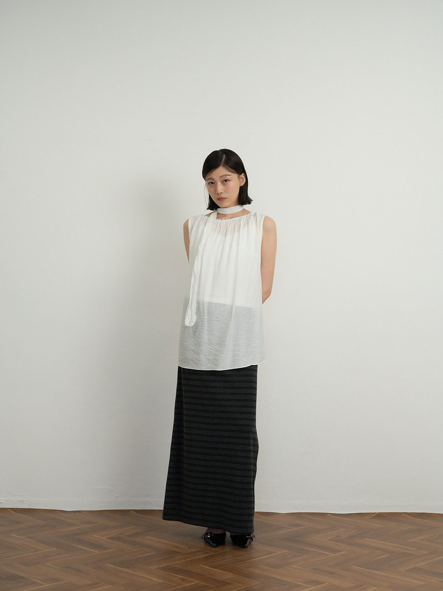 scarf wrinkle one piece